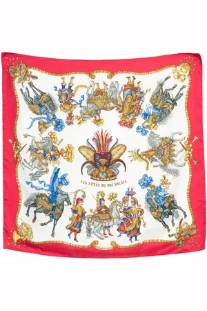 Hermès Sciarpa Les Fetes du Roi Soleil 1994