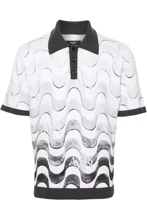 AMIRI Polo Staggered con stampa