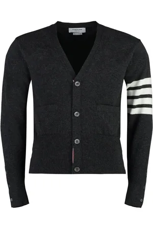 Thom Browne 4-Bar Cashmere Cardigan