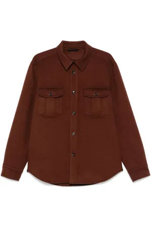 BRIONI Camicia con effetto spazzolato