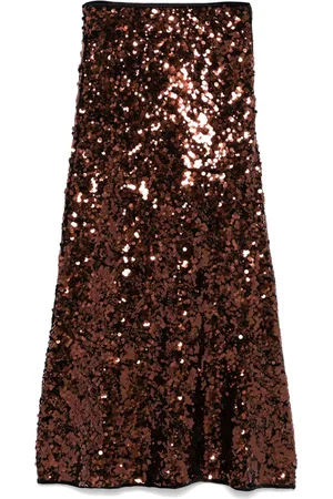 Ganni Gonna lunga con paillettes