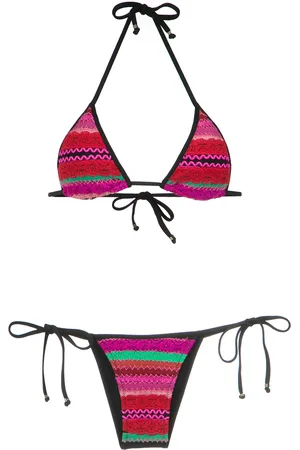 AMIR SLAMA Panelled triangle bikini set