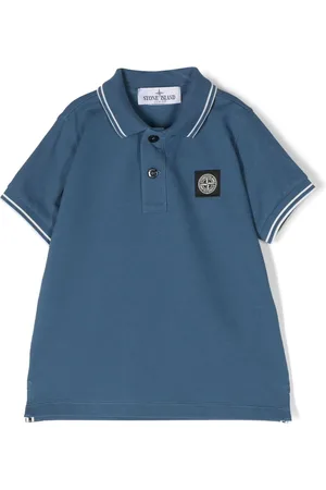 Stone Island Polo con applicazione Compass