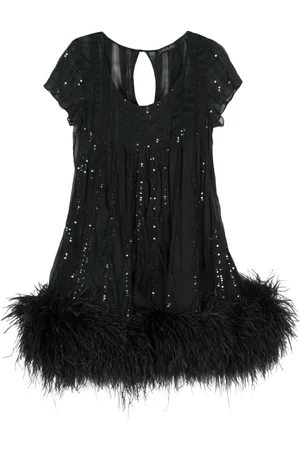 LOULOU Abito midi con paillettes