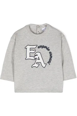Emporio Armani T-shirt m??lange con ricamo