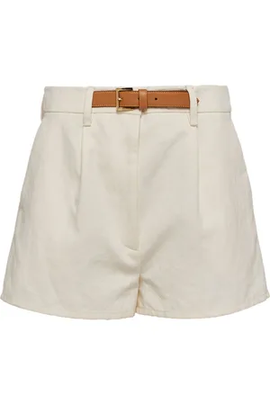 Prada Shorts in misto cotone con cintura