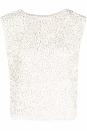 A.N.G.E.L.O. Vintage Cult Top smanicato con paillettes anni 