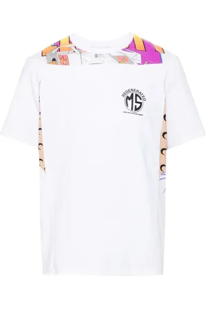 Marine Serre T-shirt con stampa Regenerated Graphic