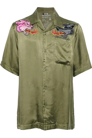 Maharishi Camicia Dual Panthers con colletto alla cubana