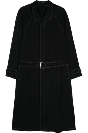 VERSACE Cappotto monopetto con cintura anni 