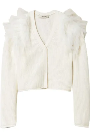Twin-Set Cardigan con dettagli in tulle