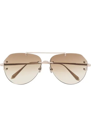 Linda Farrow Occhiali da sole Duit con montatura stile pilota