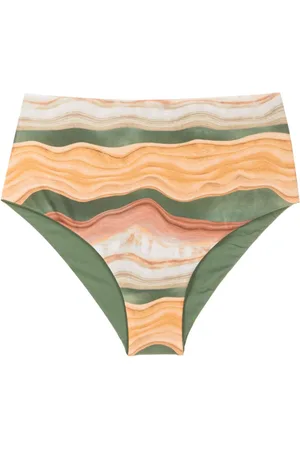 Lygia & Nanny Slip bikini Violeta con stampa astratta
