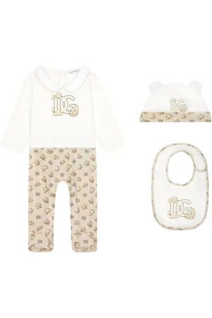Dolce & Gabbana Set neonato con stampa Moon and Star e logo DG