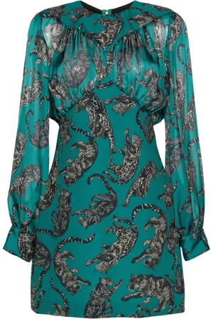 Roberto Cavalli Abito corto leopardato