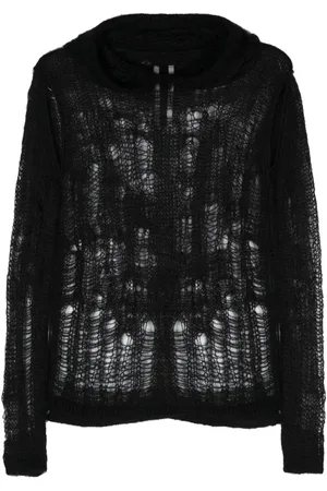 Rick Owens Felpa Spider con cappuccio