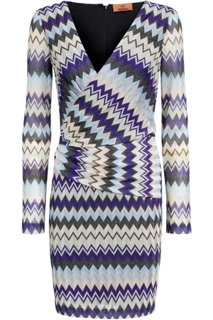 Missoni Abito corto con motivo a zigzag