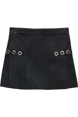 Msgm Minigonna denim con occhielli
