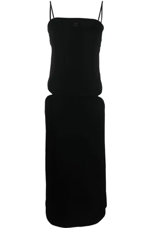 Courrèges Abito midi con cut-out