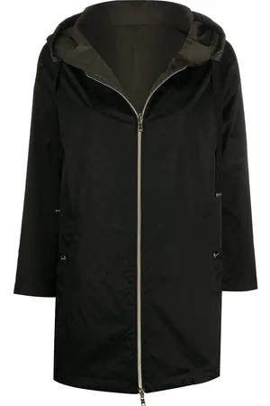 HERNO Cappotto jacquard con cappuccio