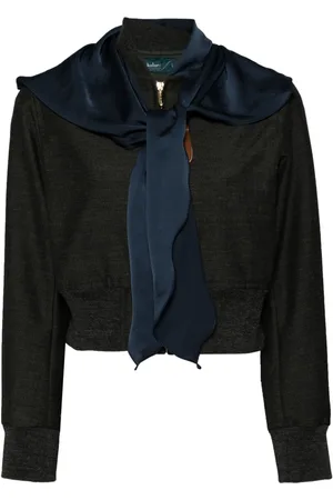 Kolor Giacca crop con dettaglio foulard
