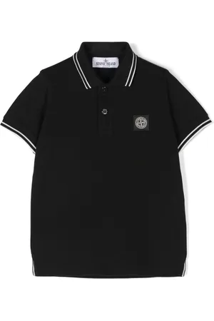 Stone Island Polo con applicazione Compass