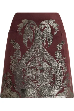 Etro Minigonna con effetto metallizzato