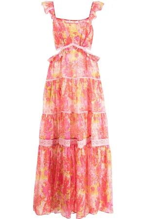 LOVESHACKFANCY Abito con ruches