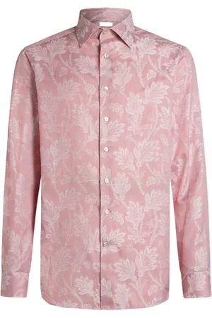 Etro Camicia a righe con effetto jacquard