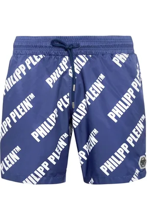 Philipp Plein Costume da bagno con logo all-over