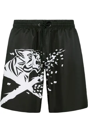 Philipp Plein Costume da bagno con stampa Tiger