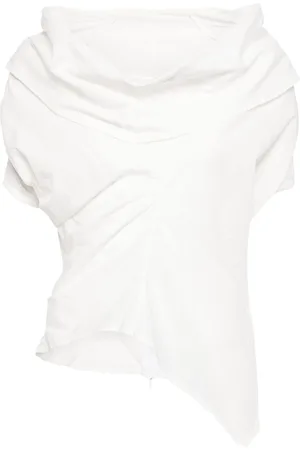 MARC LE BIHAN Blusa asimmetrica drappeggiata