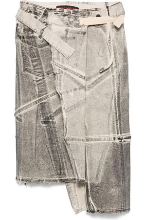 OTTOLINGER Gonna midi denim a portafoglio