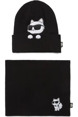Karl Lagerfeld Set sciarpa e berretto Ikon