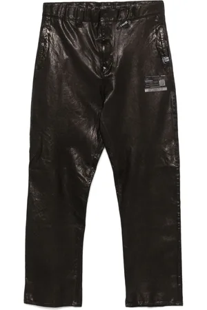 Maison Mihara Yasuhiro Pantaloni in pelle