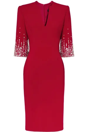 Jenny Packham Abito Biela midi