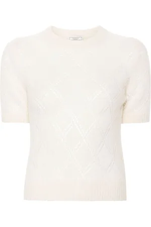 PESERICO SIGN Top in maglia traforata