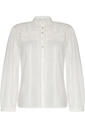 LOVESHACKFANCY Blusa con ricamo