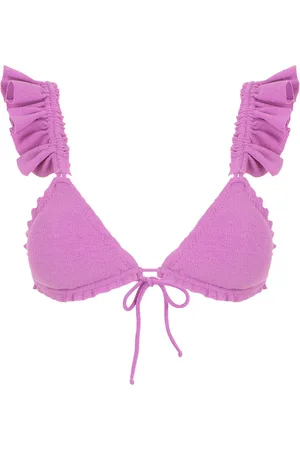 CLUBE BOSSA Top bikini Laven con ruches