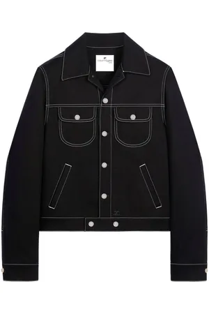 Courrèges Giacca denim con dettaglio cuciture