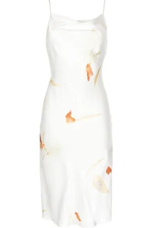 Feng Chen Wang Abito midi a fiori