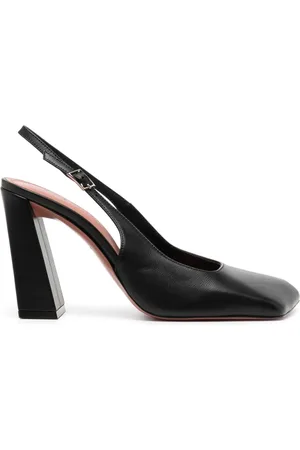 Amina Muaddi Pumps Charlotte con cinturino posteriore 95mm