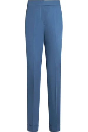 Etro Pantaloni crop in cotone elasticizzato
