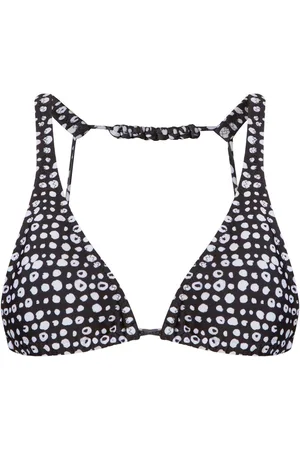 AMIR SLAMA Top bikini con stampa grafica