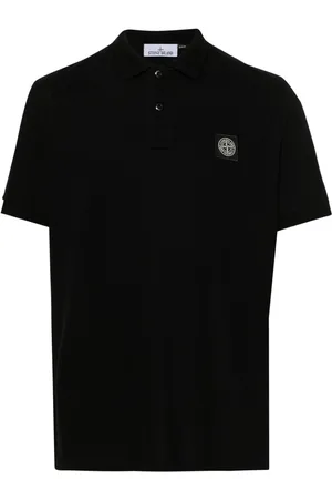 Stone Island Polo con applicazione Compass