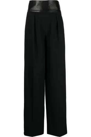 SYSTEM Pantaloni sartoriali a vita alta