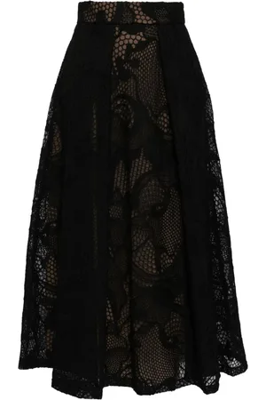 Elie saab Gonna midi con ricamo