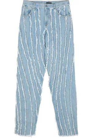 MUGLER Jeans con frange