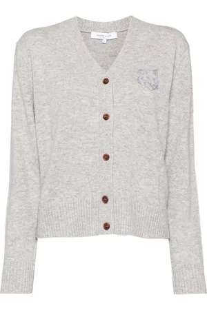 Maison Kitsuné Cardigan Bold Fox Head con ricamo