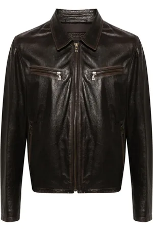 Prada Giacca-camicia in pelle